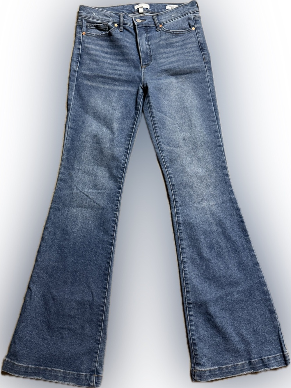 Sofia Jeans by Sofia Vergara Melisa Flare Jeans Women’s Size 4 Medium Wash Stret